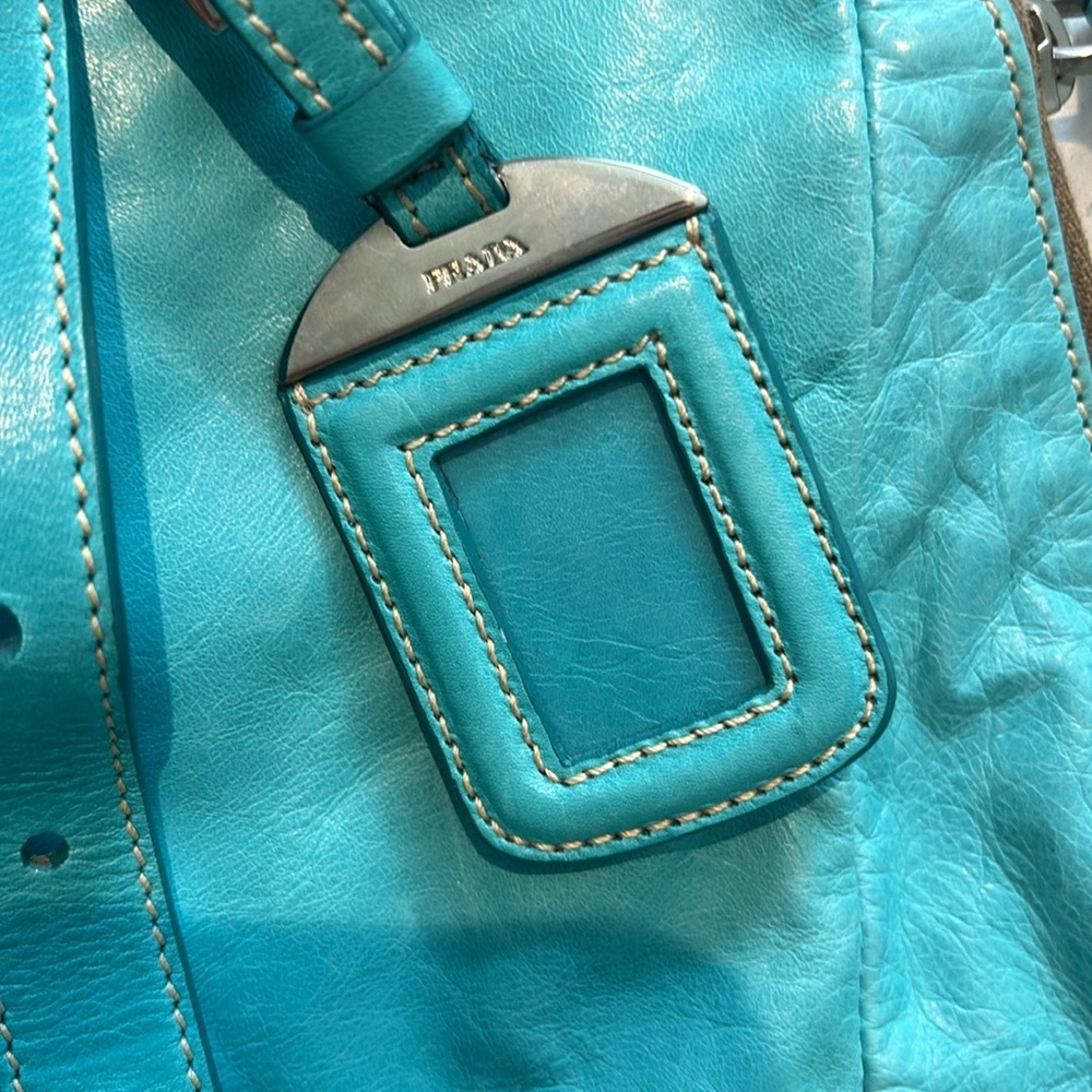 Prada 'New Look Bauletto' Shoulder Bag in Turquoise - Picture 4 of 5